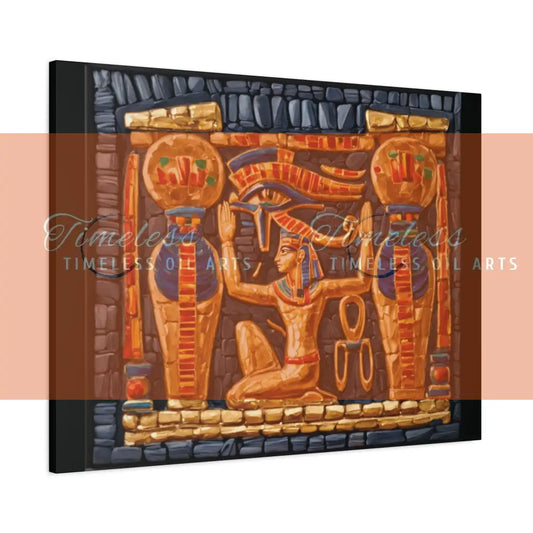 Canvas Print - Mural of the Life of the Pharaohs 40’’ x 30’’ (Horizontal) / 1.25’’ Canvas