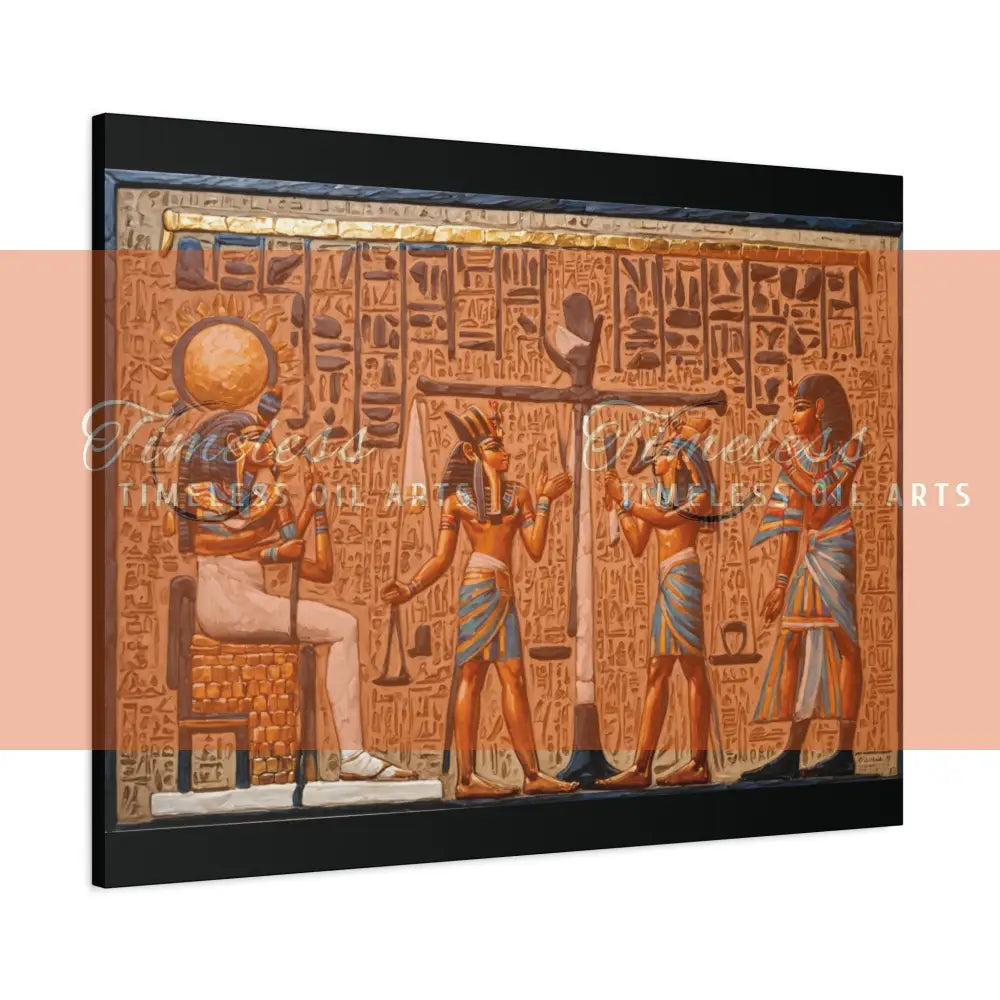 Canvas Print - Mural of the Life of the Pharaohs 40’’ x 30’’ (Horizontal) / 1.25’’ Canvas