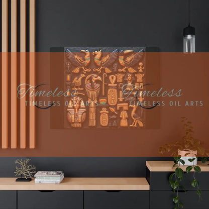 Canvas Print - Mural of the Life of the Pharaohs Canvas