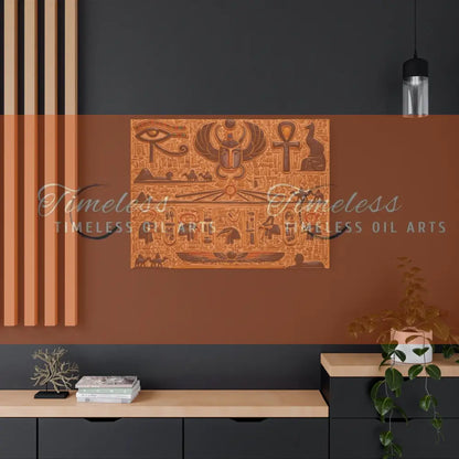 Canvas Print - Mural of the Life of the Pharaohs Canvas