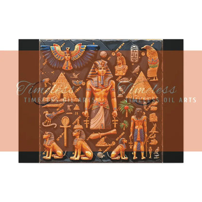 Canvas Print - Mural of the Life of the Pharaohs Canvas