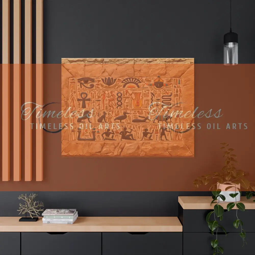 Canvas Print - Mural of the Life of the Pharaohs Canvas