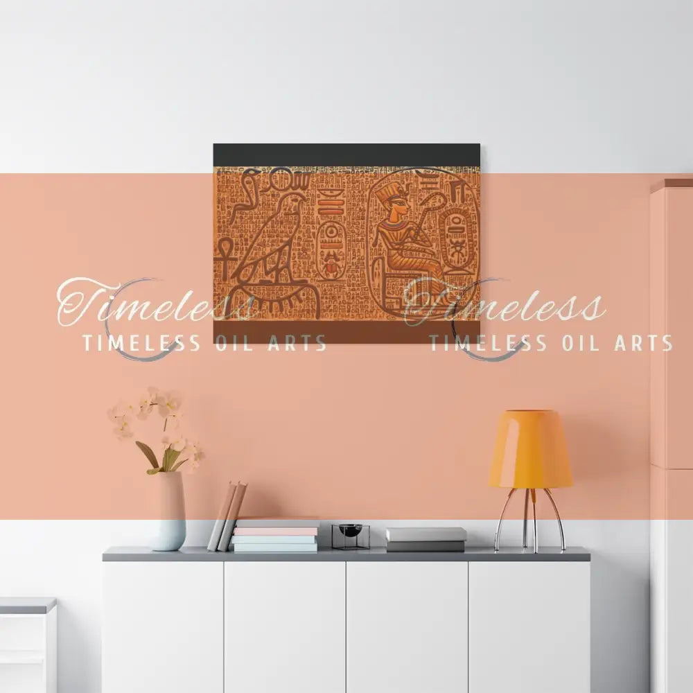 Canvas Print - Mural of the Life of the Pharaohs Canvas