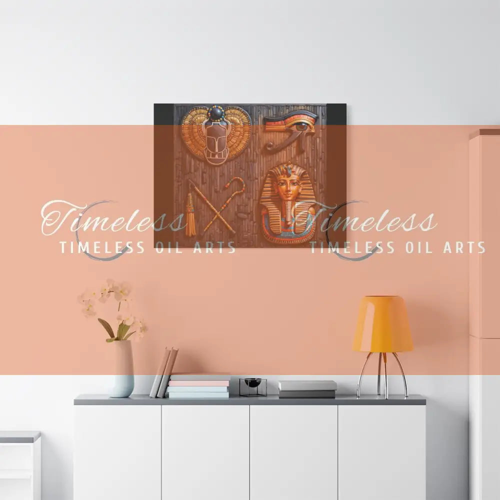 Canvas Print - Mural of the Life of the Pharaohs Canvas