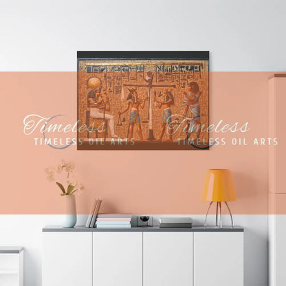 Canvas Print - Mural of the Life of the Pharaohs 48’’ x 36’’ (Horizontal) / 1.25’’ Canvas