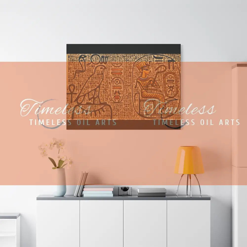 Canvas Print - Mural of the Life of the Pharaohs 48’’ x 36’’ (Horizontal) / 1.25’’ Canvas