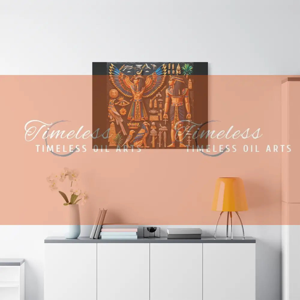 Canvas Print - Mural of the Life of the Pharaohs Canvas