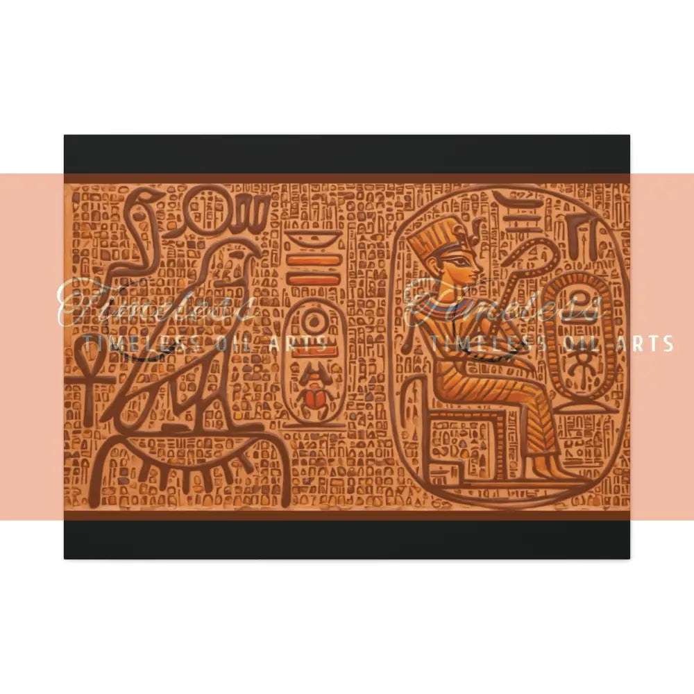 Canvas Print - Mural of the Life of the Pharaohs Canvas