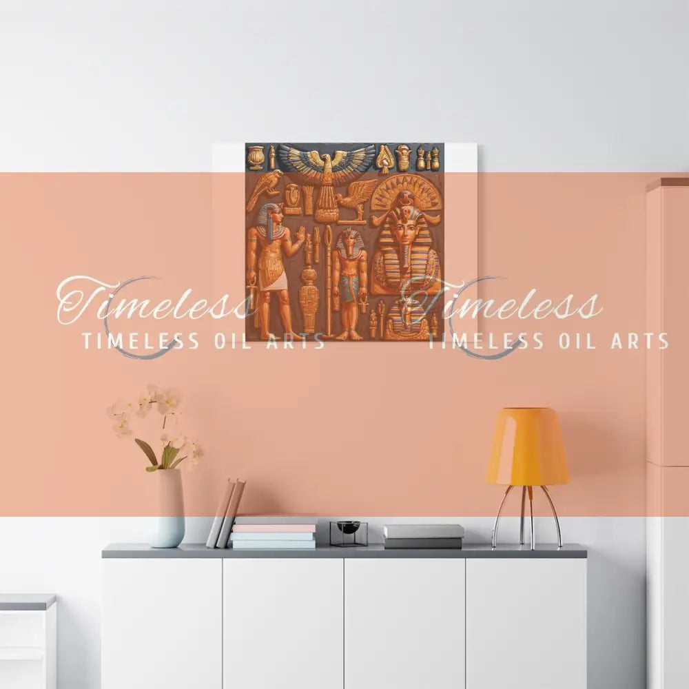 Canvas Print - Mural of the Life of the Pharaohs Canvas