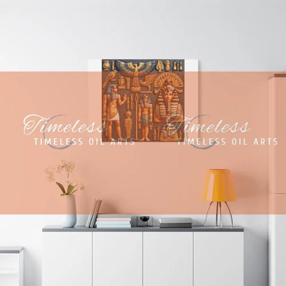 Canvas Print - Mural of the Life of the Pharaohs Canvas