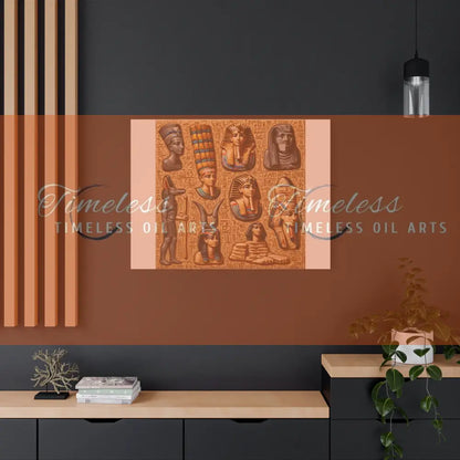 Canvas Print - Mural of the Life of the Pharaohs Canvas