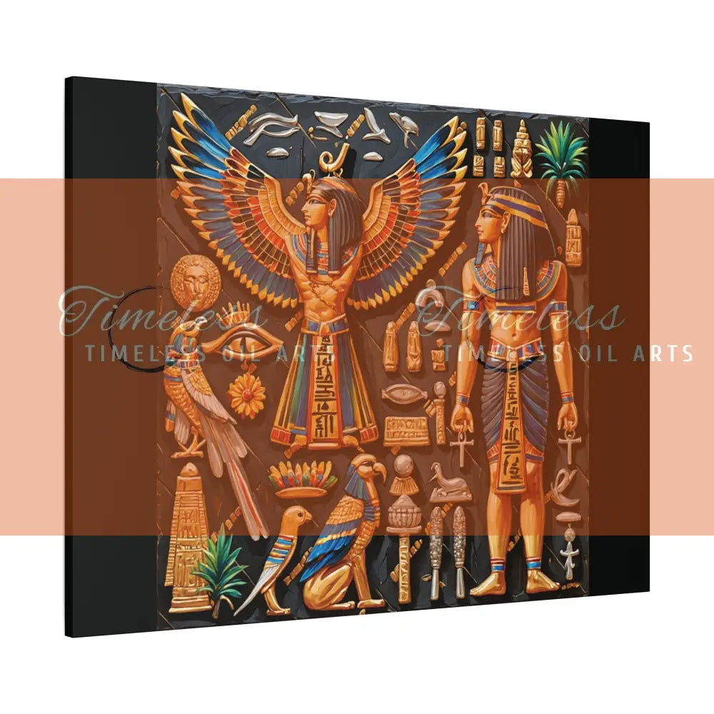 Canvas Print - Mural of the Life of the Pharaohs Canvas