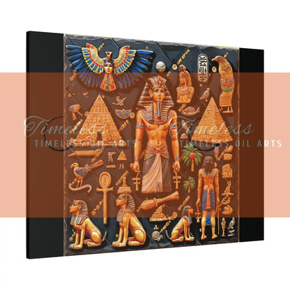 Canvas Print - Mural of the Life of the Pharaohs Canvas