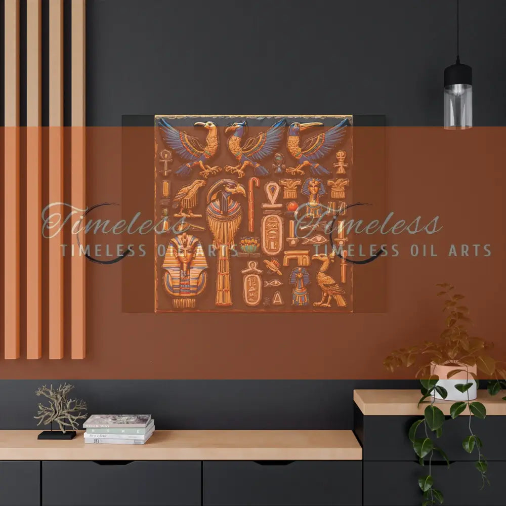 Canvas Print - Mural of the Life of the Pharaohs Canvas