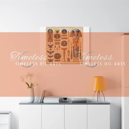 Canvas Print - Mural of the Life of the Pharaohs Canvas