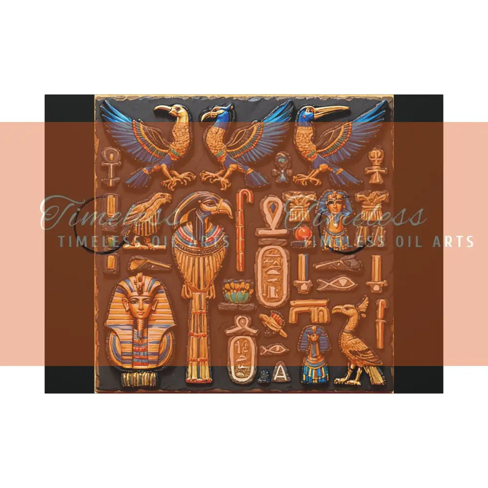 Canvas Print - Mural of the Life of the Pharaohs Canvas