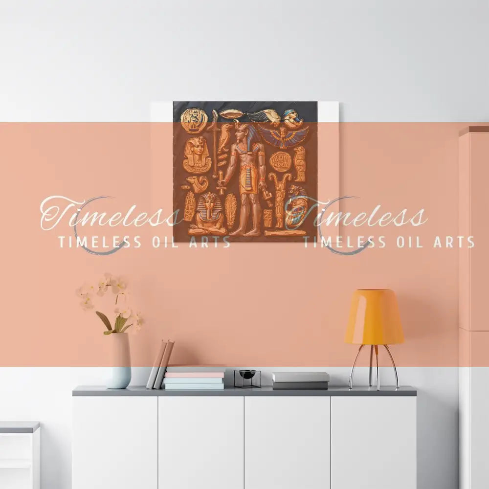 Canvas Print - Mural of the Life of the Pharaohs Canvas