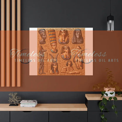 Canvas Print - Mural of the Life of the Pharaohs Canvas