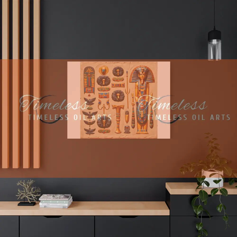 Canvas Print - Mural of the Life of the Pharaohs Canvas