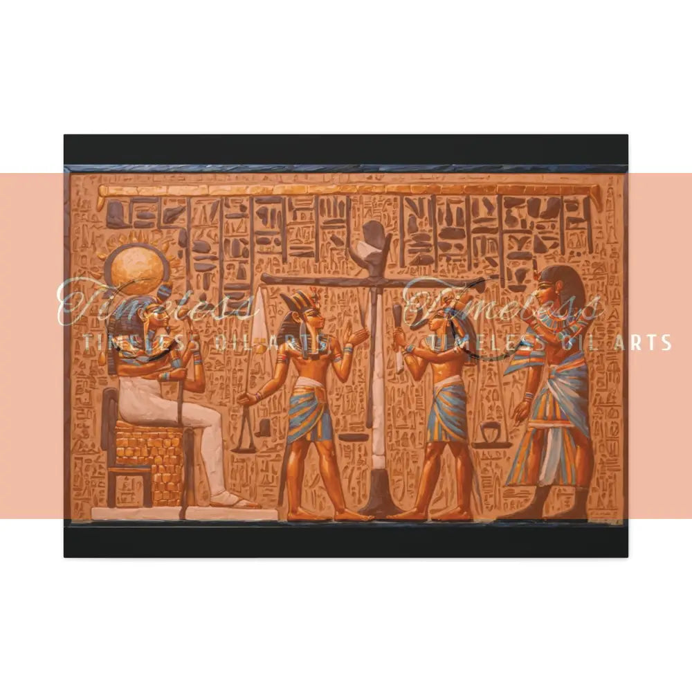 Canvas Print - Mural of the Life of the Pharaohs Canvas