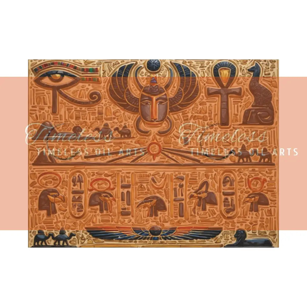 Canvas Print - Mural of the Life of the Pharaohs Canvas