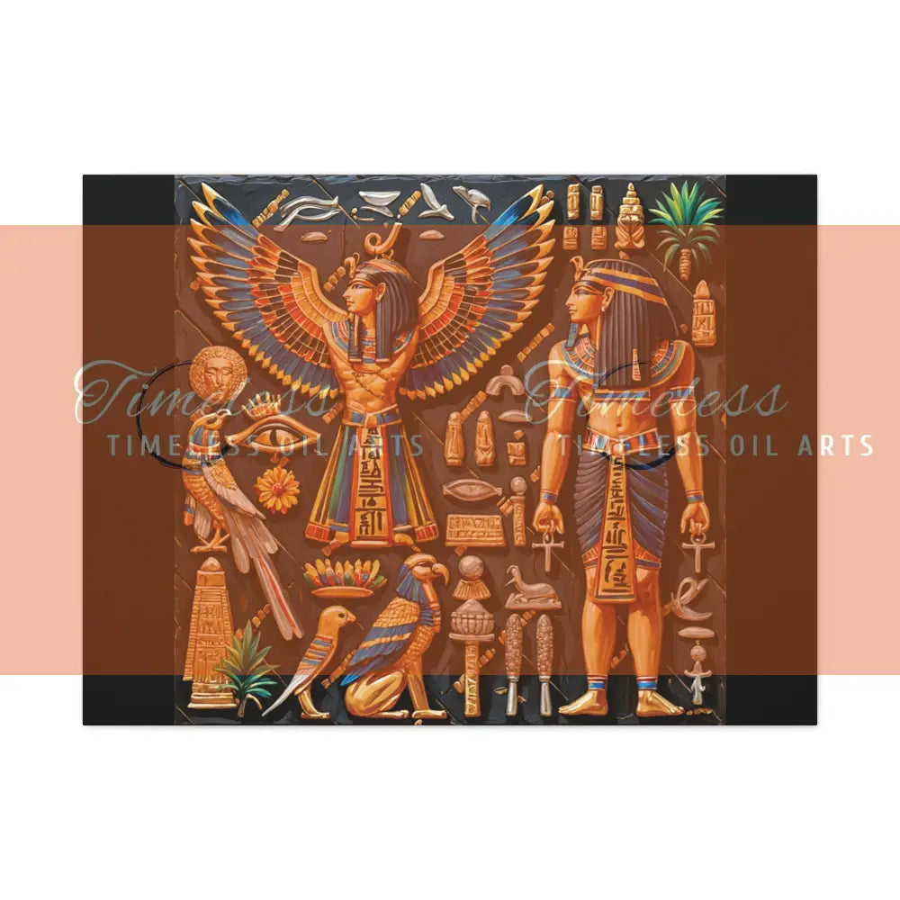 Canvas Print - Mural of the Life of the Pharaohs Canvas