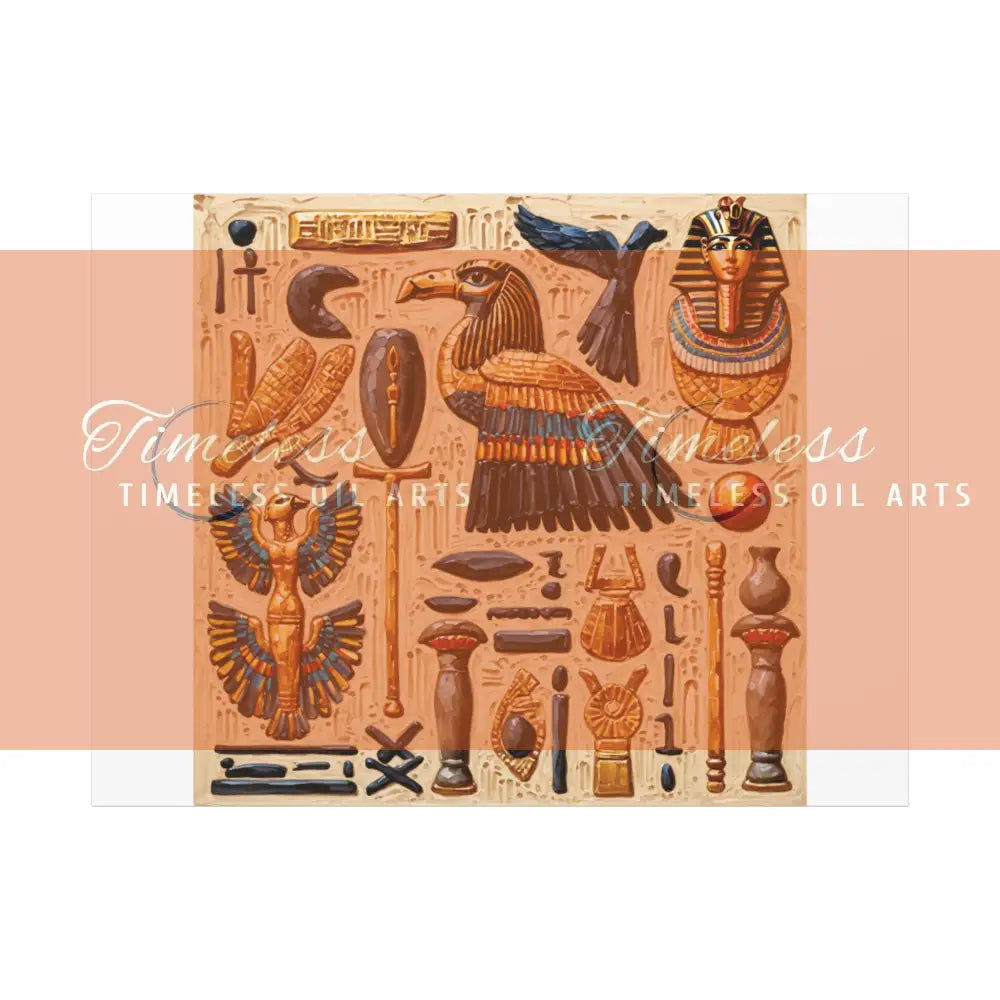 Canvas Print - Mural of the Life of the Pharaohs Canvas