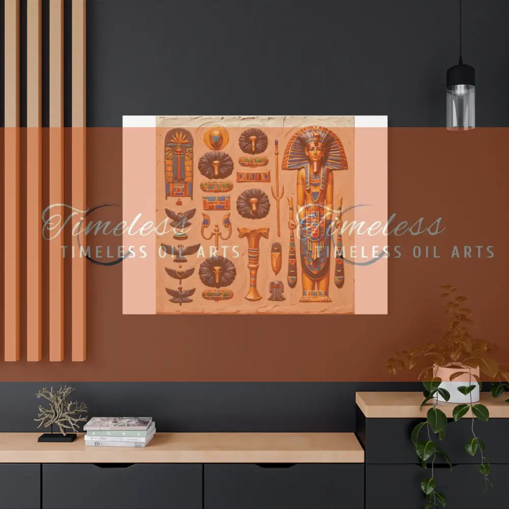 Canvas Print - Mural of the Life of the Pharaohs Canvas