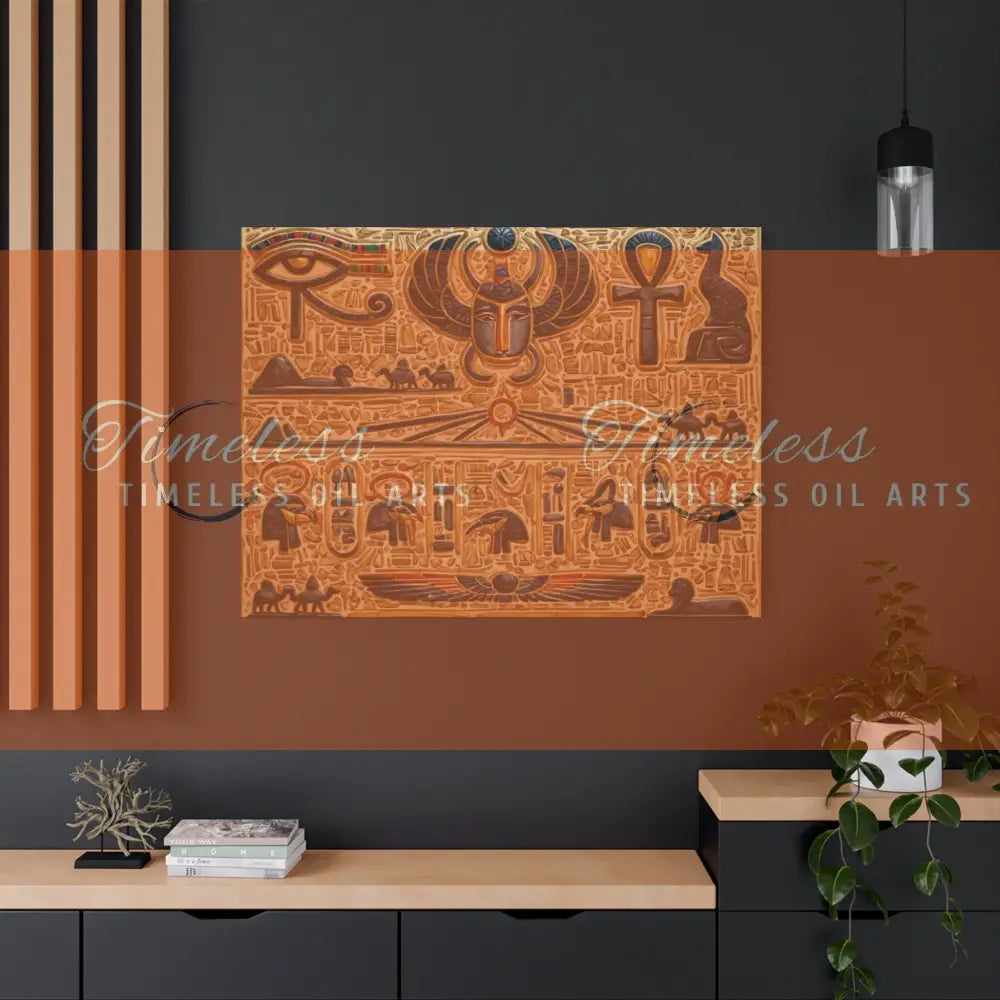 Canvas Print - Mural of the Life of the Pharaohs Canvas