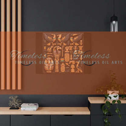 Canvas Print - Mural of the Life of the Pharaohs Canvas