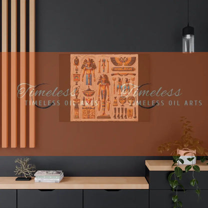 Canvas Print - Mural of the Life of the Pharaohs Canvas