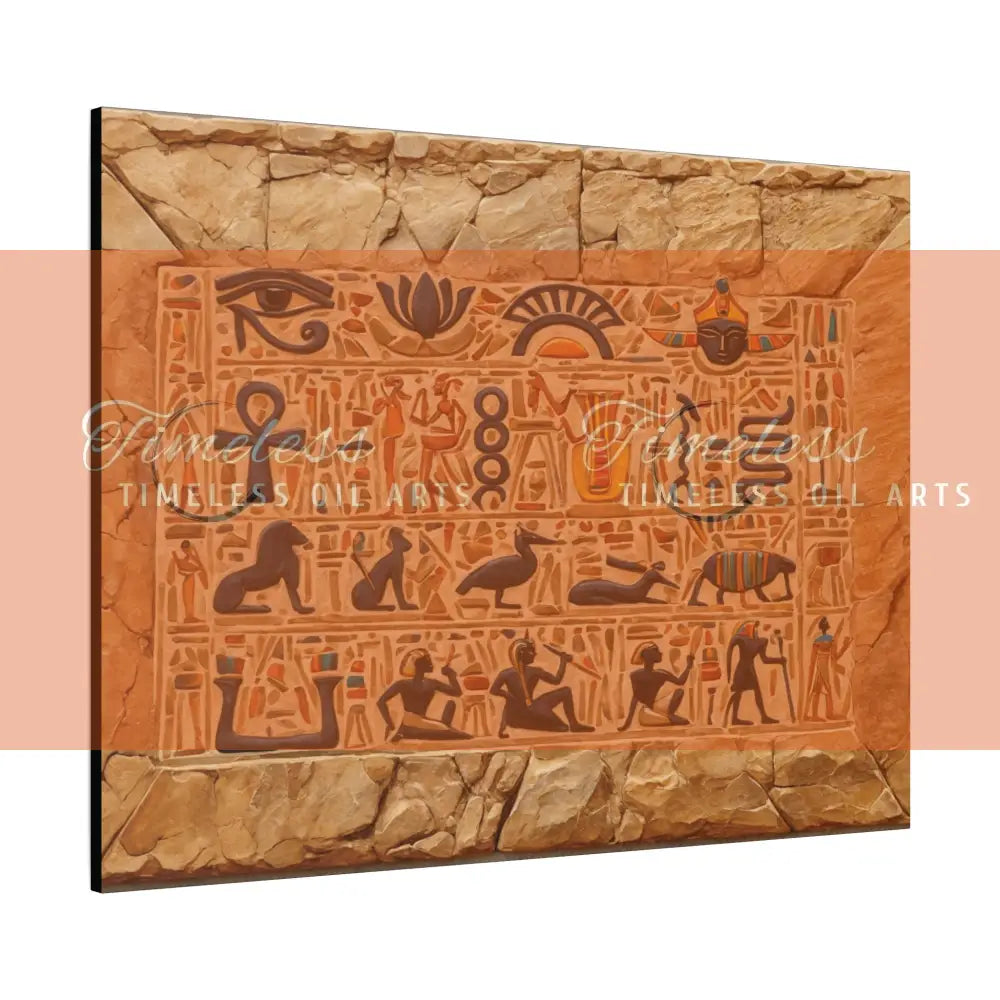 Canvas Print - Mural of the Life of the Pharaohs Canvas