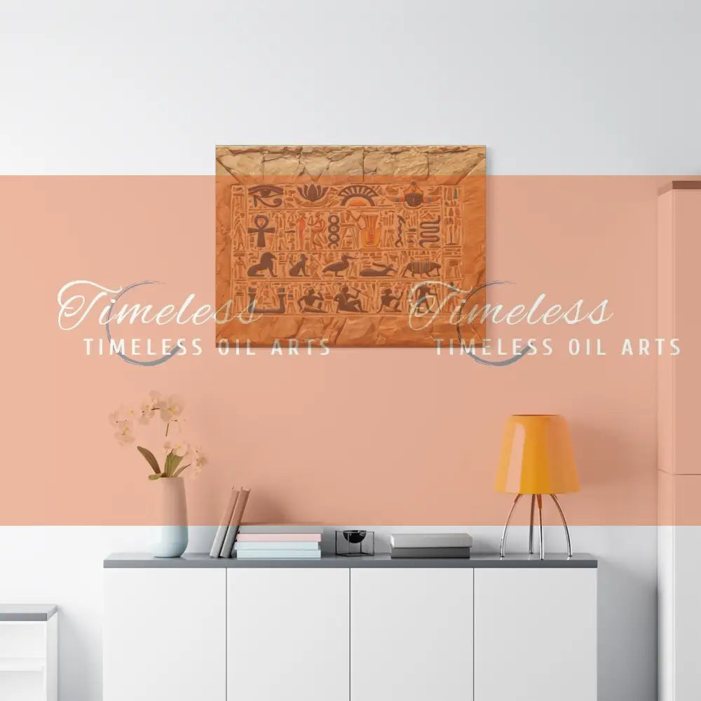 Canvas Print - Mural of the Life of the Pharaohs Canvas