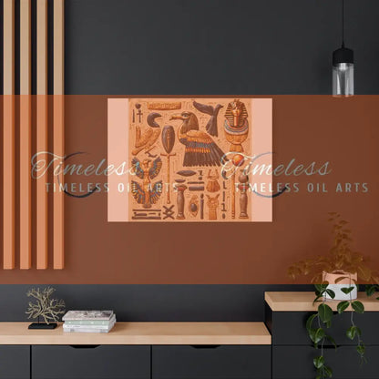 Canvas Print - Mural of the Life of the Pharaohs Canvas