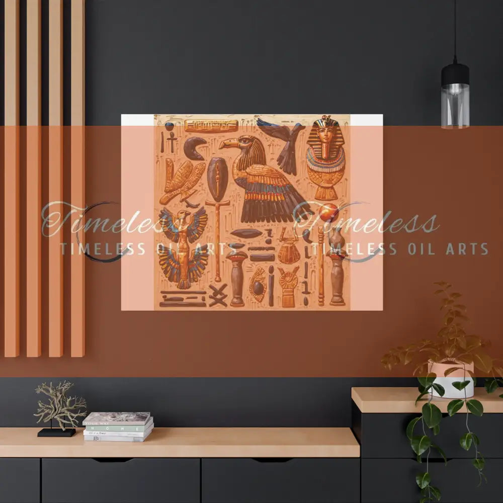 Canvas Print - Mural of the Life of the Pharaohs Canvas