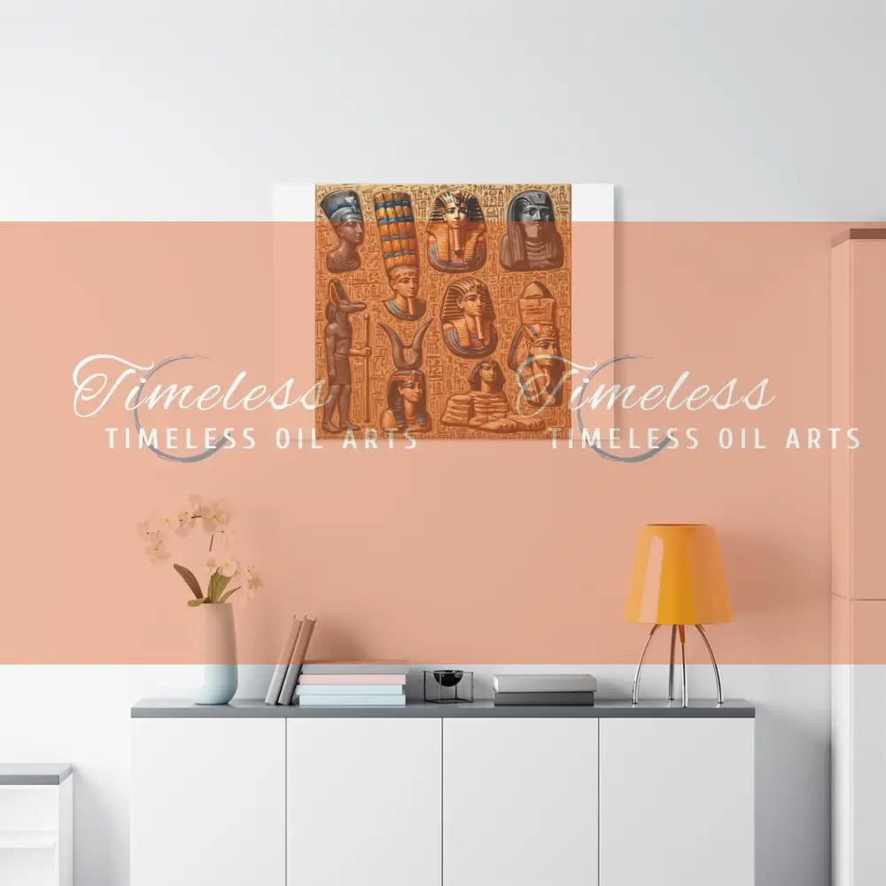 Canvas Print - Mural of the Life of the Pharaohs Canvas