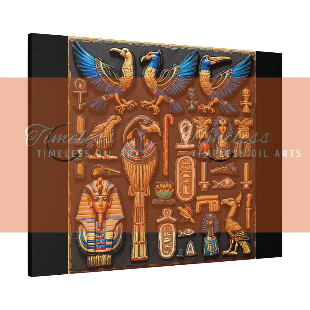 Canvas Print - Mural of the Life of the Pharaohs Canvas