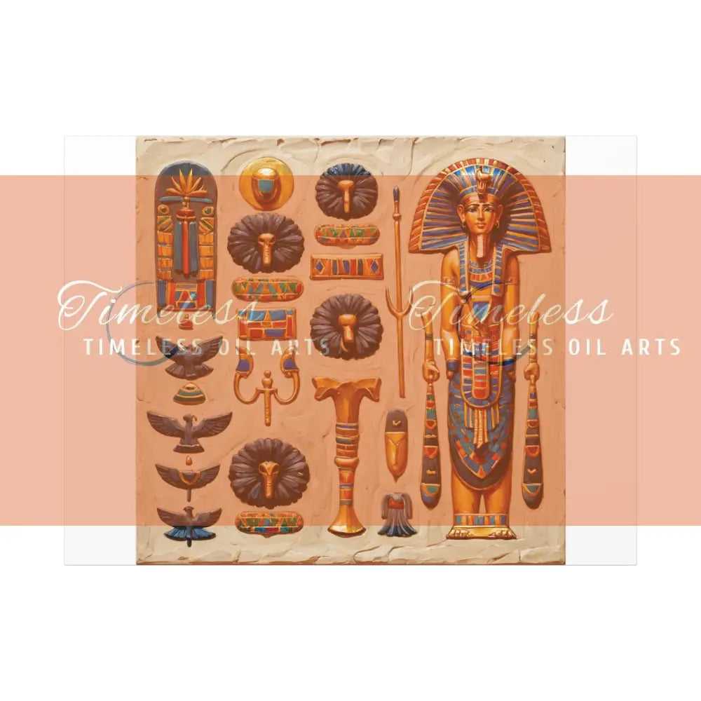 Canvas Print - Mural of the Life of the Pharaohs Canvas