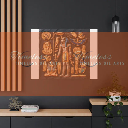 Canvas Print - Mural of the Life of the Pharaohs Canvas