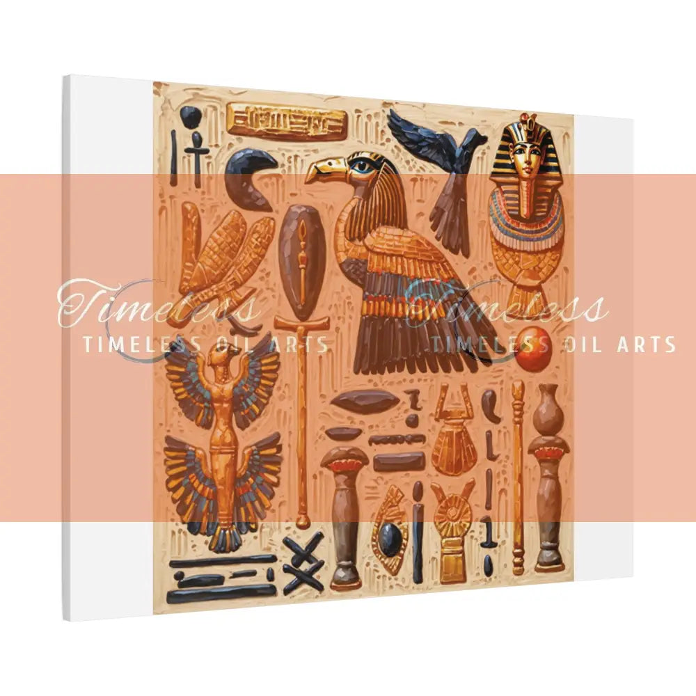 Canvas Print - Mural of the Life of the Pharaohs Canvas