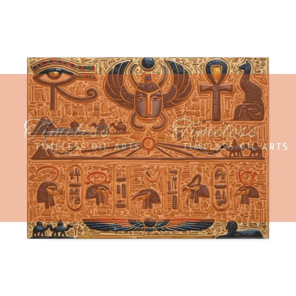 Canvas Print - Mural of the Life of the Pharaohs Canvas