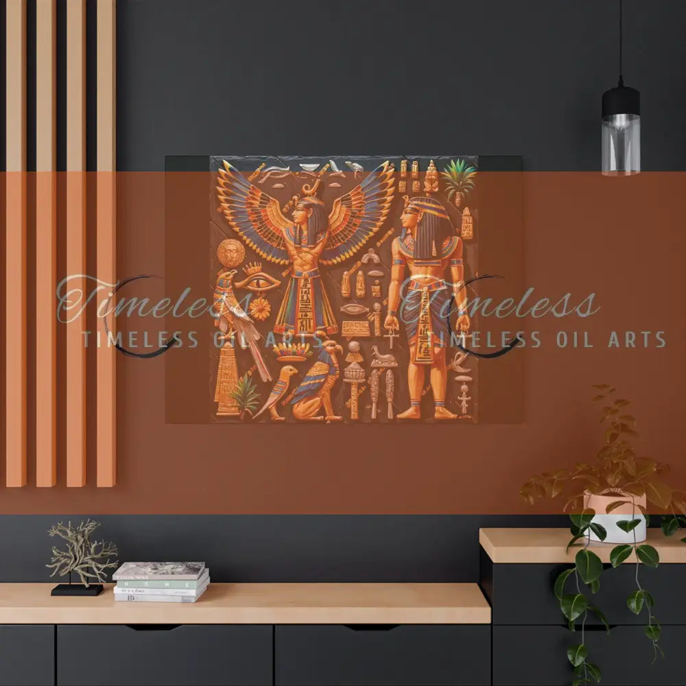 Canvas Print - Mural of the Life of the Pharaohs Canvas