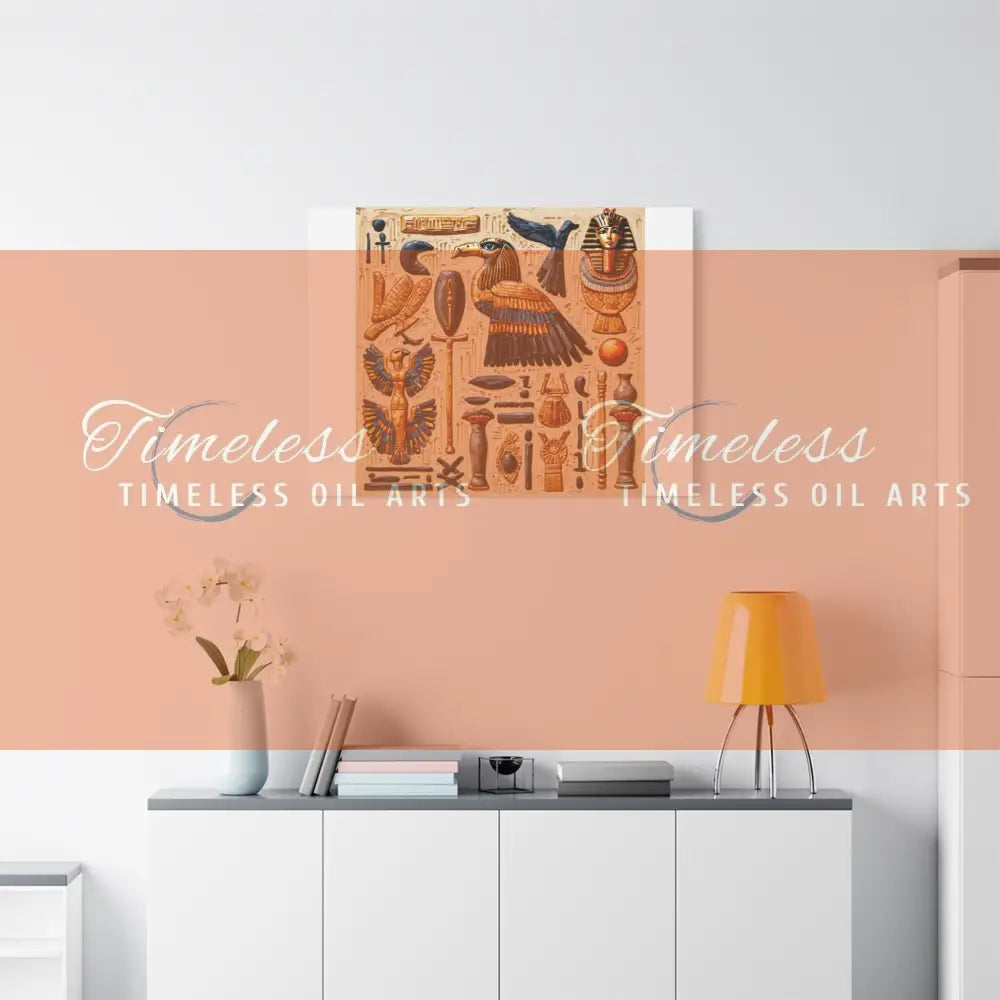 Canvas Print - Mural of the Life of the Pharaohs Canvas