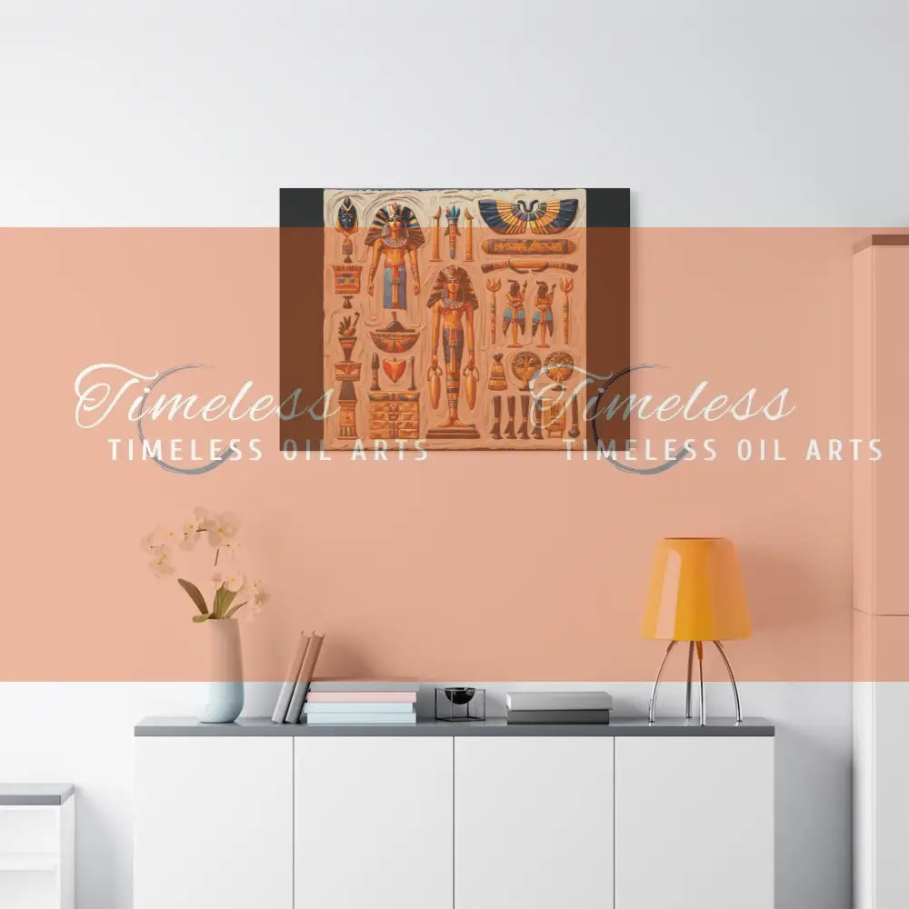 Canvas Print - Mural of the Life of the Pharaohs Canvas