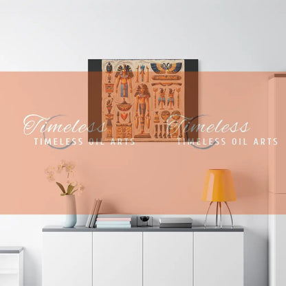 Canvas Print - Mural of the Life of the Pharaohs Canvas