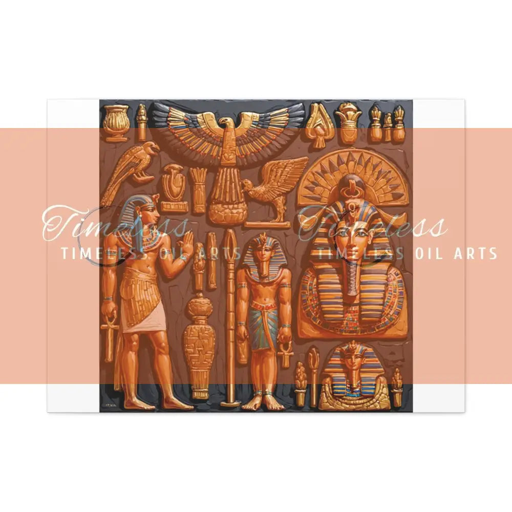 Canvas Print - Mural of the Life of the Pharaohs Canvas