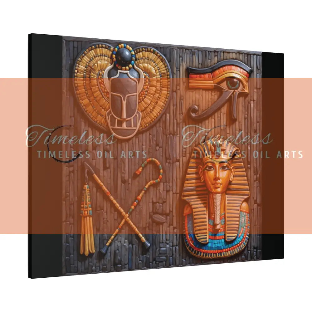 Canvas Print - Mural of the Life of the Pharaohs Canvas