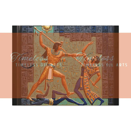 Canvas Print - Pharaoh Power of Egyptian 32’’ x 24’’ (Horizontal) / 1.25’’ Canvas