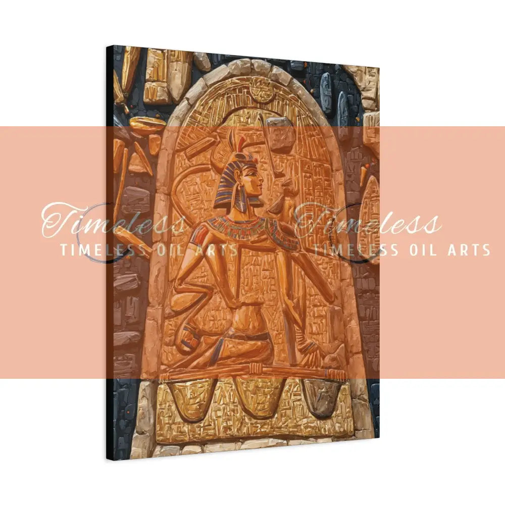 Canvas Print - Pharaoh’s Shield and Ancient Weapons 24’’ x 30’’ (Vertical) / 1.25’’ Canvas