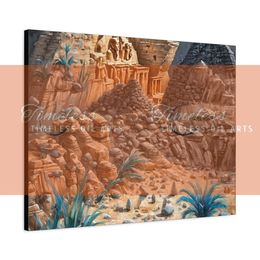 Canvas Print - Temples Building Egypt 32’’ x 24’’ (Horizontal) / 1.25’’ Canvas